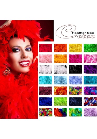 Giyim Partı Dekorasyon Malzemesi - Yeşil 45g 180cm - Yumuşak Doğal Tüy - Dıy Uygun - Festivaller Nikahlar Sahne Gösterileri