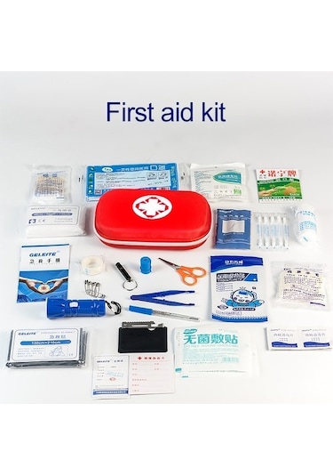 Wondernest 25'i 1 Arada Eva Taşınabilir Araba Ev Acil Durum Hayatta Kalma Kiti Mavi