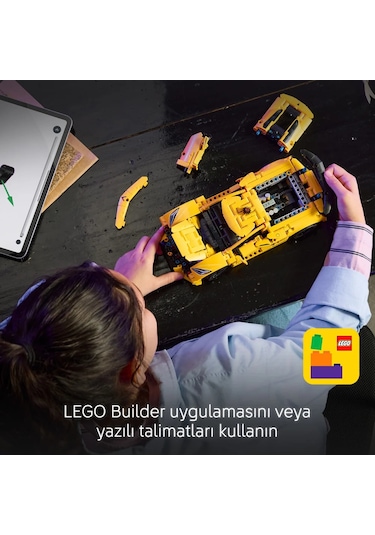 LEGO® Technic Chevrolet Corvette Stingray 42205 - 9 Yaş ve Üzeri Çocuklar için Spor Araba İçeren Oyuncak Yapım Seti (732 Parça)