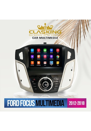 Ford Focus 3-4 Uyumlu Siyah 2 Gb Ram 32 Gb Hafıza Androıd Multıme