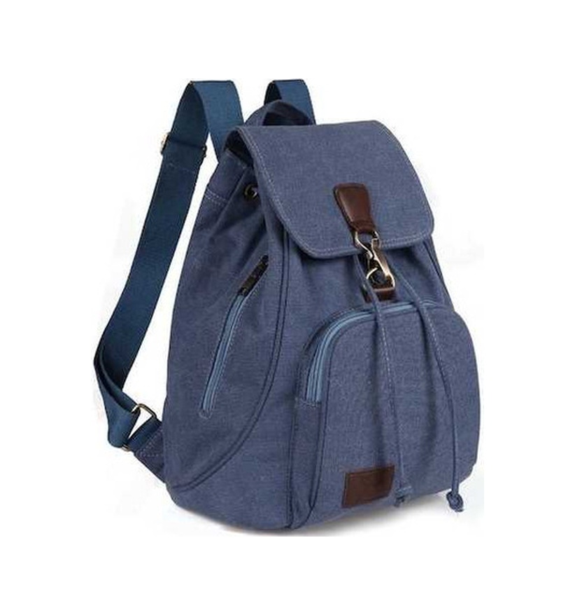 Maoyaya Kadın Tuval Öğrenci Laptop Çantası Mavi, Pratik Tasarım Mavi