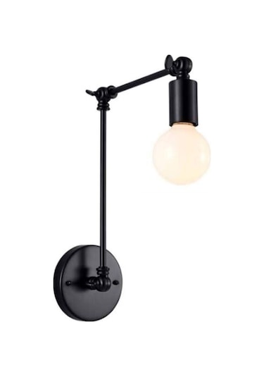 Mylights Retro Mat Siyah Akrobat Aplik Mafsalı Siyah