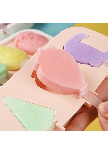 Willowhaven Pembe Dıy Dondurma Kalıbı Meyve Hayvan Şekilleri Elektriksiz Kolay Temizlenir