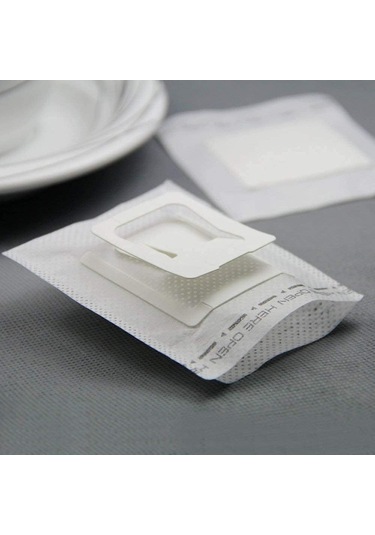 Teltree 50 Adet Taşınabilir Kulplere Asılı Kahve Filtre Çantası - Tek Kullandım Pp Nonwoven - 74x90mm - Ev/ofis/dışarıda Kullanım Beyaz