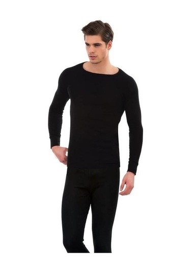 İntimo Erkek Termal Takım Alt Üst Kışlık İçlik Siyah