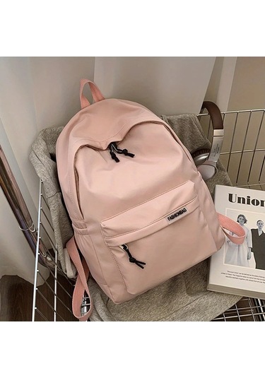 Snapbuy Kadın Moda Sırt Çantası - Büyük Kapasiteli, Rahat, Üniversite Öğrencileri İçin Yüksek Kaliteli Naylon Çanta Pembe