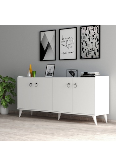 Tanmob Modern Konsol Beyaz - Ksl0101