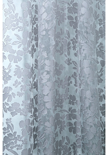 Pannello Tül Perde Beyaz Mor 140x295 Mor