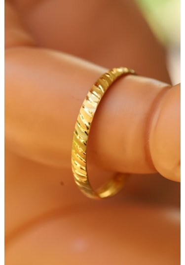 Yenigün Kuyumculuk 14 Ayar Altın 2.65 Gr Yatay Çizgili 0-1 Yaş Çocuk Altın Bilezik