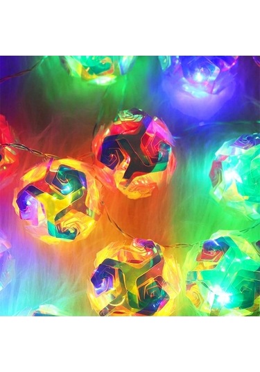 Turuncu 40 Led Sihirli Top Işıklar Çelenk Peri Dize Işıklar Lazer Topu Dazzle Lamba Ev Partisi Kapalı Yatak Odası Dekorasyon Noel 1.5m 10led-usb Turuncu Turuncu