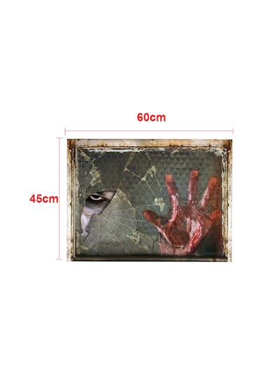 Wezone Halloween Korku Stili 3d Duvar Stickerı - Ev Dekorasyonu İçin Canlandıran, Yenilebilir Pvc Materyal, 5. Model Korku El Ve Hayalet Diğer