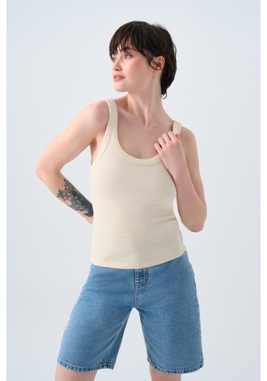 Loft Kadın Atlet Lf2038440 Ekru