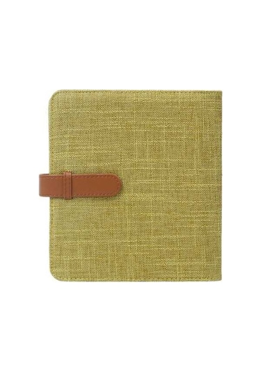 Tongxida Pamuklu Keten Albüm, 288 Sayfa Yeşil, İnci Detaylı Design