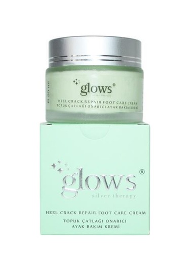 Glows Gümüş İçerikli Topuk Çatlağı Onarıcı Ayak Bakım Kremi 50 ML