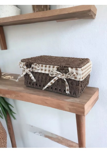 Logovo Bobrov Örme Depolama Sepeti 176789310 Kahverengi