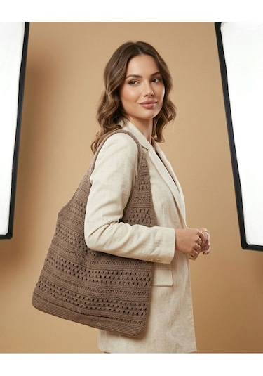 Luxetıque Kadın Plaj Çanta Model:xc17 Mavi