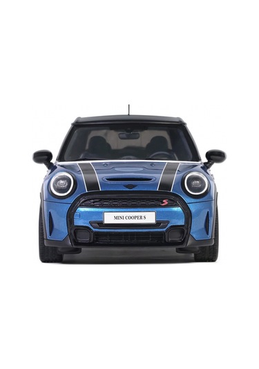 Otto Models Ot982 1/18 Mini Cooper S Island Blue + White Stripes 2021