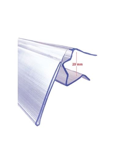 Hareketli Şeffaf Ahşap Önü Etiketliği H:4 - Uzunluk 10 Cm Pakette 10 Adet