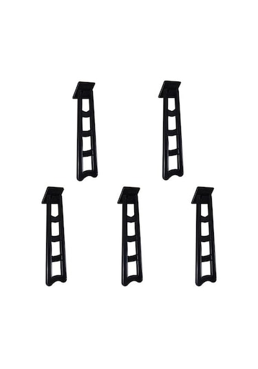 Siyah 5 Adet Fotoğraf Çerçevesi Standı Ayarlanabilir Açı Yapışkanlı Destek Fotoğraf Ekranı Stand Braketi Arka Bacak Ayak Ofis Aksesuarı L