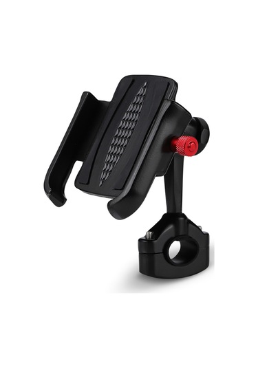 Soulader Evrensel 360 Derece Dönebilen Bisiklet Ve Motosiklet İçin Akıllı Telefon Tutucu, Güvenli Ve Pratik Siyah