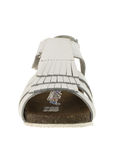 Toddler 388 Anatomik,Deri ,Mantar Taban Beyaz Sandalet 22-30 Beyaz