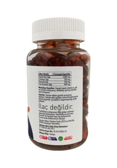 Arı Damlası Gastro Life Kudret Narı Yağı Takviye Edici Gıda 1240 MG 100 Softjel