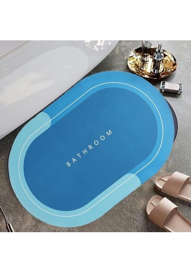 Zhlhome Süper Su Emici Kaymaz Tabanlı Paspas Gri