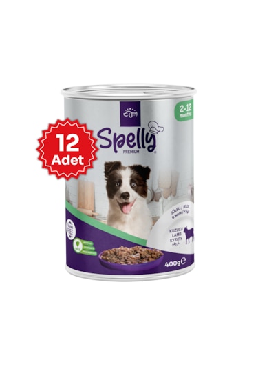 Spelly Premium Kuzulu Yavru Köpek Konservesi 12 x 400 G