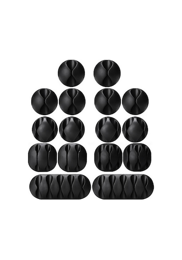 Vkemall Siyah 5 Metre 1cm Genişlik Bantlı Masaüstü Kabloları Düzenleyici - Yeniden Kullanılabilir, Hafif Ve Dayanıklı Kablo Sabitleyici Seti