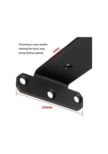 Sones 5mm Kalınlığında Üçgen Braket Kitaplık Bölme Plakası, Stil: 200mm Beyaz