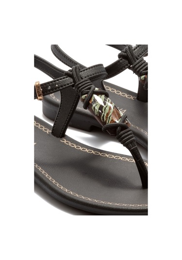 Cacau Rustica Kadın Parmak Arası Sandalet Siyah 35/40 Siyah