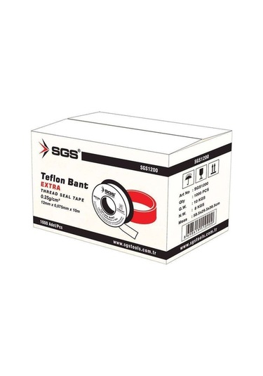 Sgs Teflon Bant Sıhhi Tesisat Su Sızdırmazlık Bandı (10 Adet) (505647650)