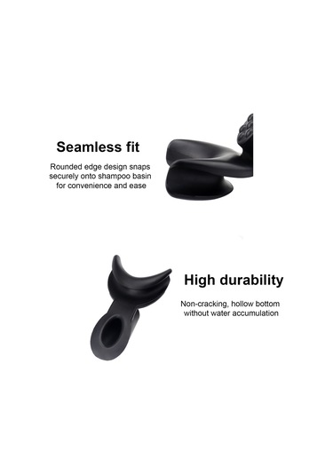 Samdoo Eva Saç Yıkama Yastığı - Kuaför Salonu Ve Ev İçin Su Geçirmez, Yumuşak Boyun Desteği, Siyah Renk Çok Renkli