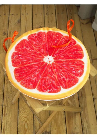 Domaletto Sandalye İçin Bağcıklı Yuvarlak Yastık, 2 Ad 479654975 Altın Rengi