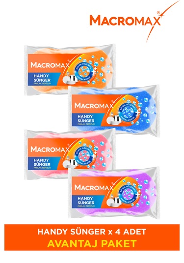 Handy Sünger Büyük Gözenekli Temizlik Süngeri X4