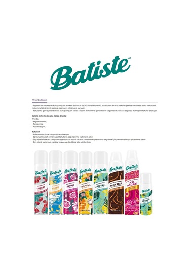 Batiste Fresh Kuru Şampuan 2 x 200 ML