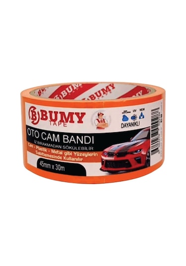 Bumy Oto Cam Bandı Turuncu 45mm X 30mt
