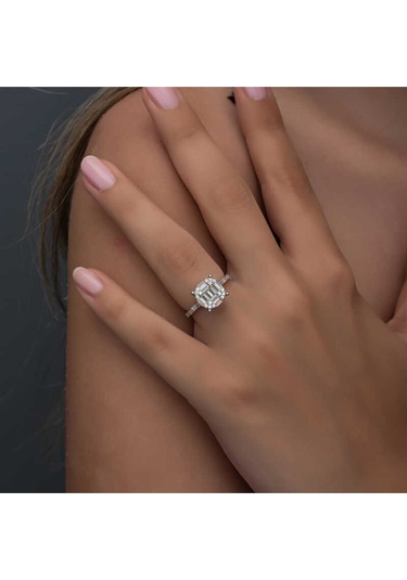 Casera's Gümüş Baget Taşlı Kadın Yüzük Csr2185342 Gümüş