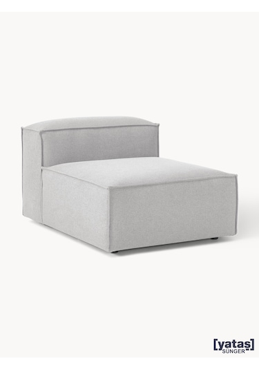 Most Mollis Orta Modül Berjer Silinebilir 32 Gri Keten Kumaş Yumu Gri