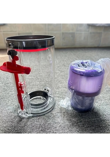 Motion003 Hepa Filtreli V11 V15 Sv14 Sv22 Supurgeler İcin 440g Plastik Yedek Toz Kovasi