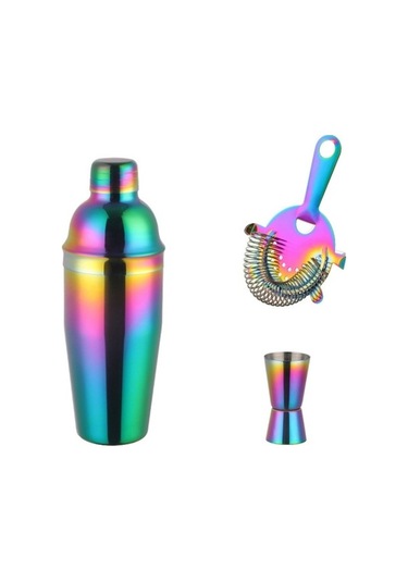 Dancemonkey Kokteyl Çalkalayıcı Seti El Çalkalayıcı Fincan Süslü Çalkalayıcı Renkli