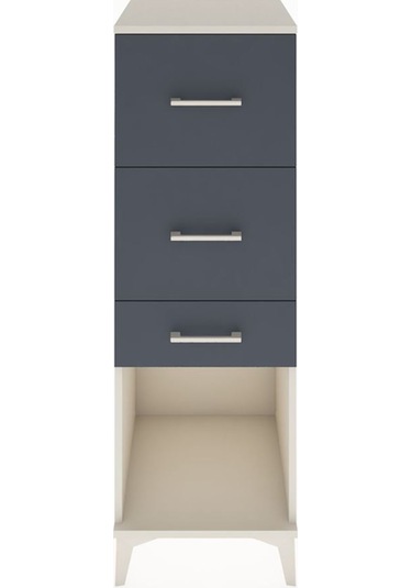 Hyperion Dolap 3 Çekmeceli 44x44x134 Aytaşı-antrasit Aytaşı
