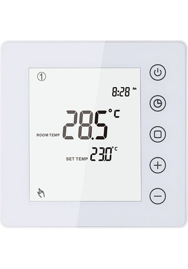 Geeksen Elektrikli Isıtma 16a Akıllı Termostat - 5+1+1 Haftalık Programlama, Çocuk Kilidi, Dokunmatik Tuş, Tp201uhp