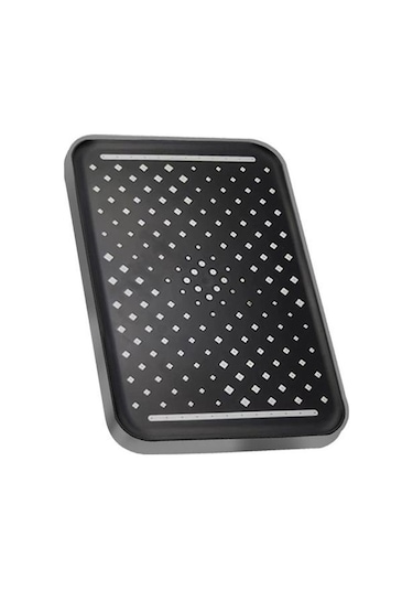 Gri Yağmur Biçimli Duş Başlığı Yüksek Basınçlı Paslanmaz Çelik Yağış Duş Başlığı Büyük Şelale Banyo Kare Duş Başlığı Duş Severler İçin Gri