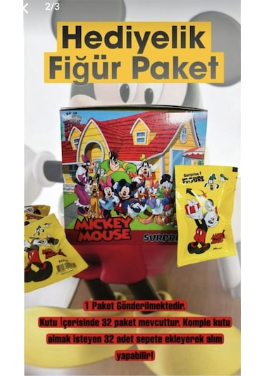 Mıckey Mouse Hediyelik Fiğür Paket 1 Adet