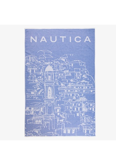 Nautica Unisex Mavi Desenli Havlu Desenli N65tw02t