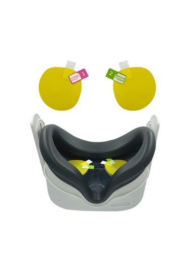 Meta Quest 3 Vr Gözlük Filmi Lens Koruyucu Film Sarı İçin