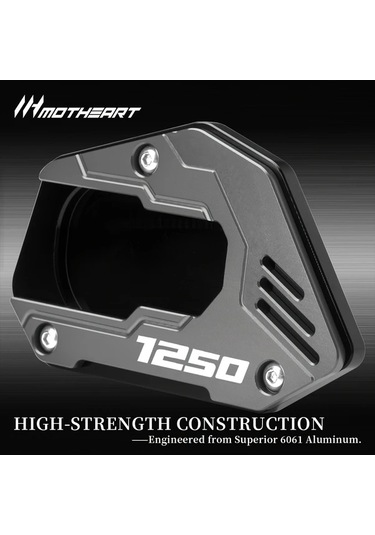 Xuweiwei Bmw R1250gs 2019 2024 Motorcycle Kickstand Non Slip Pad Cnc Aluminum Alloy Black