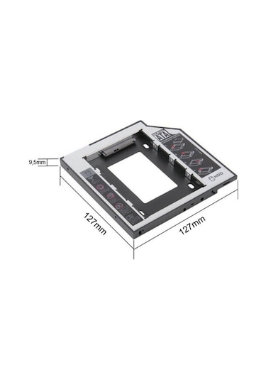 Gomax 9.5 MM Hdd Caddy Laptop Dvd To Ssd Kutu Sata