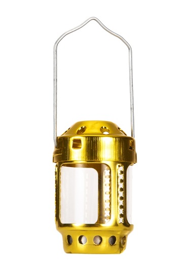 Mufunye Kamp İçin 2'li Tealight Fener Paketi - 2 Altın Çok Renkli